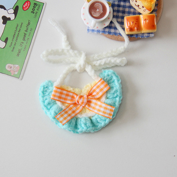 Small/Medium plush crochet bibs clothes outfits - MXM-48 - Picture 1 of 1